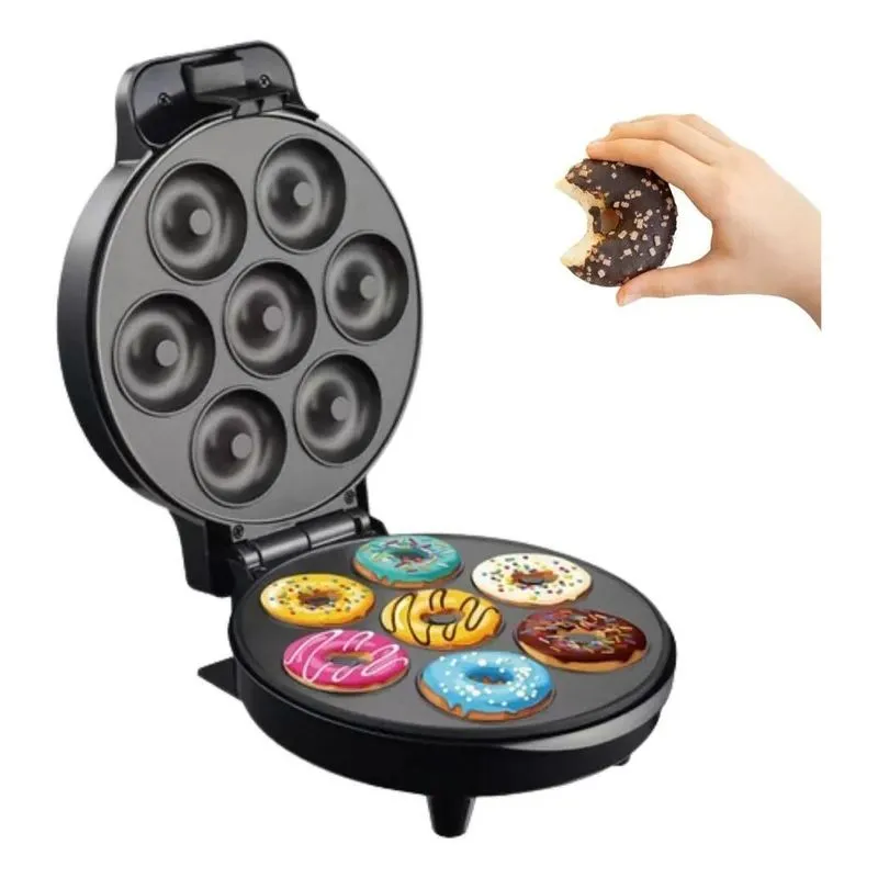 Máquina De Fazer Donuts Rosquinha Elétrica 220v 7 Furos