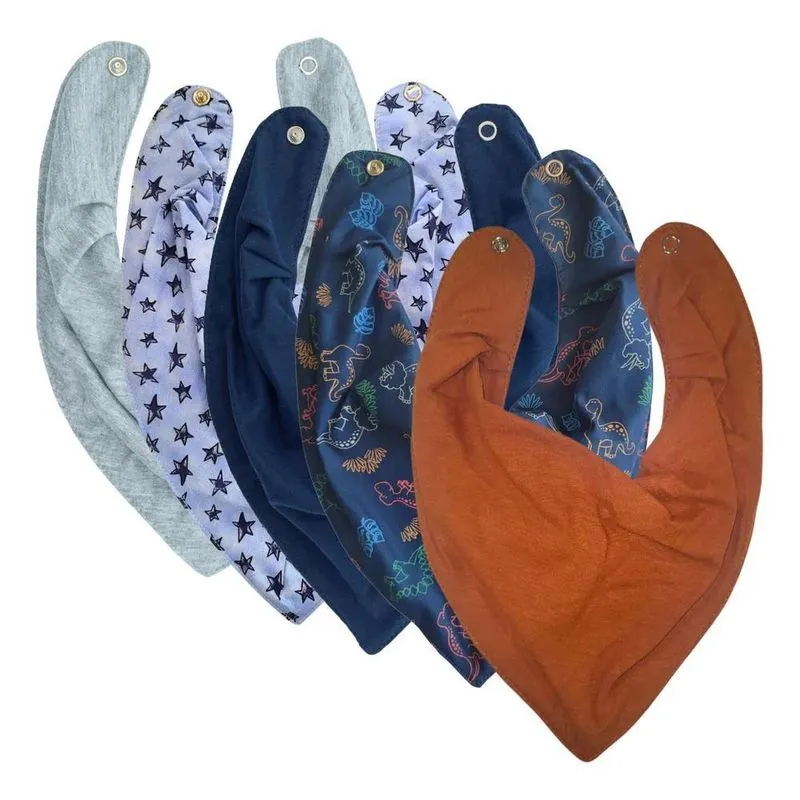 Babador Bandana Forro Impermeavel, Kit 5, Yandoo, Premium