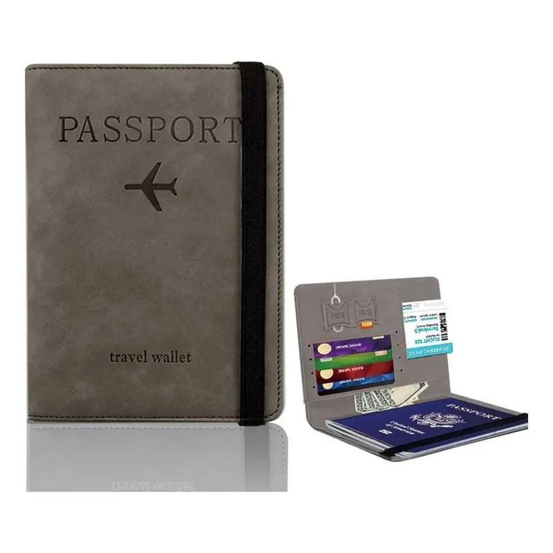 3x Carteira Porta Passaporte Documentos Viagem Alta Qualidad