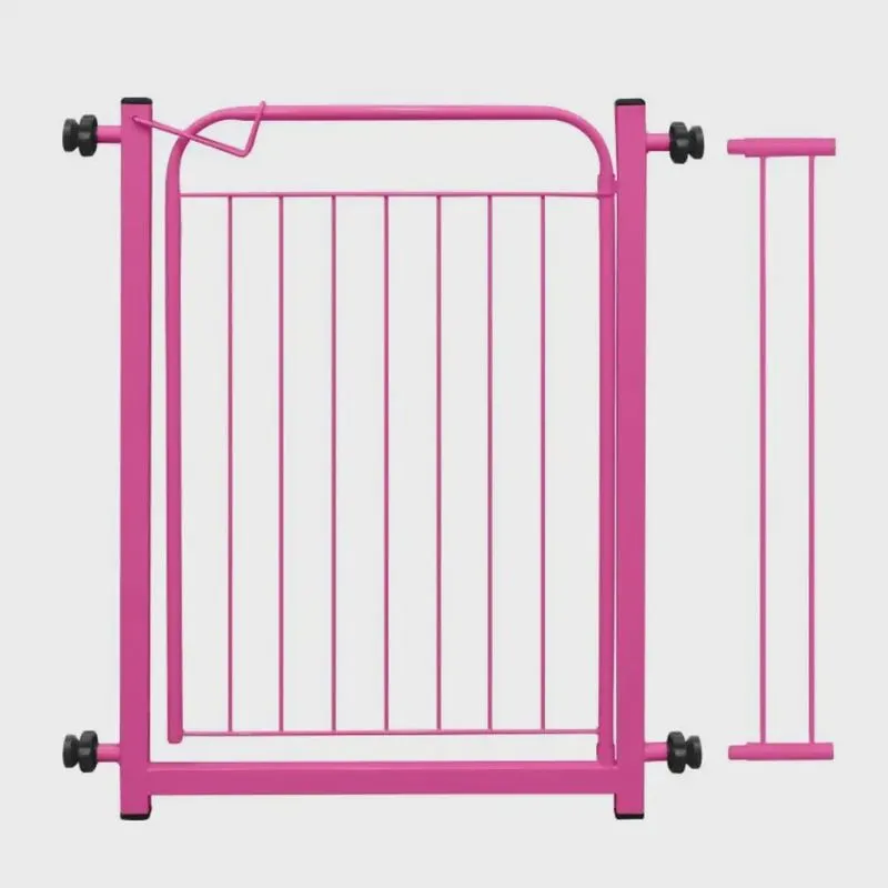 Grade De Proteção Pet Cães Para Portas Portão até 80cm - rosa