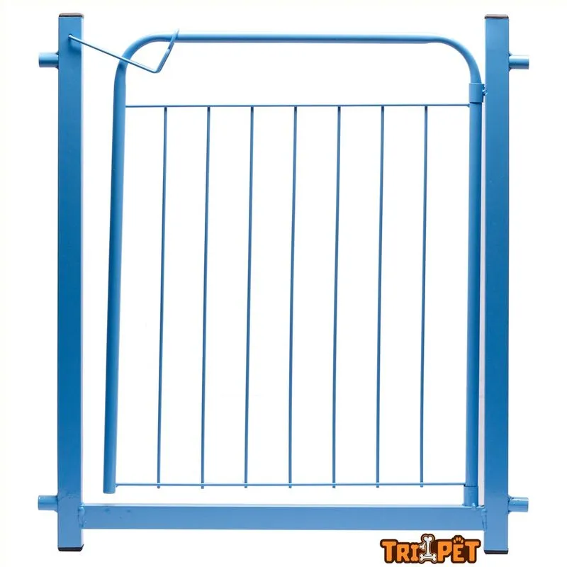 Grade De Proteção Pet Cães Para Portas Portão Até 80cm - azul