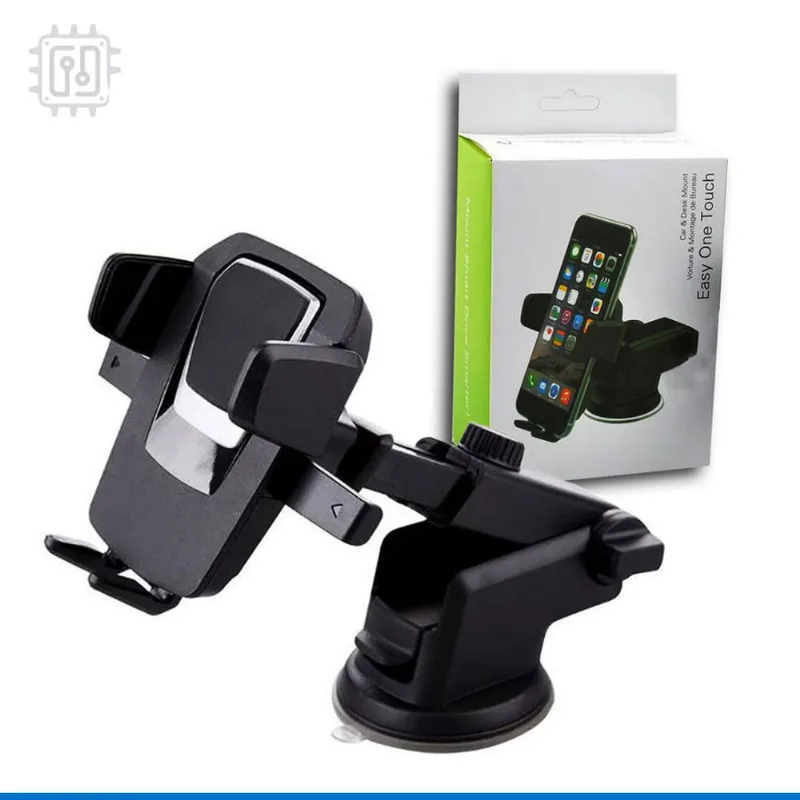 Suporte para Celular Gps Veicular com Ventosa Gruda em Painel e Vidro - Ajuste Automático