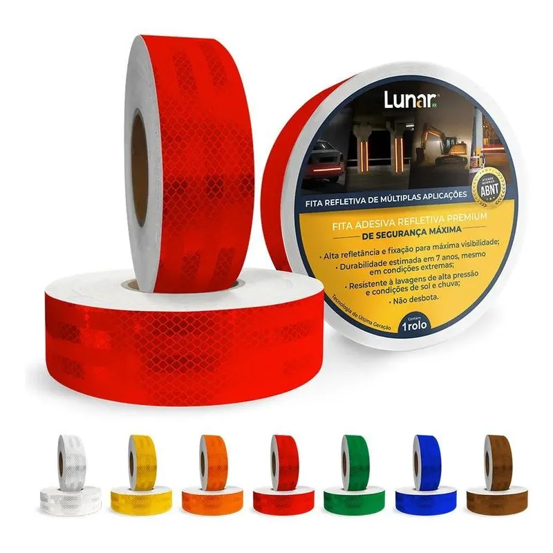 3x Fita Faixa Luminosa Refletiva Automotiva Decorativa 5cm X