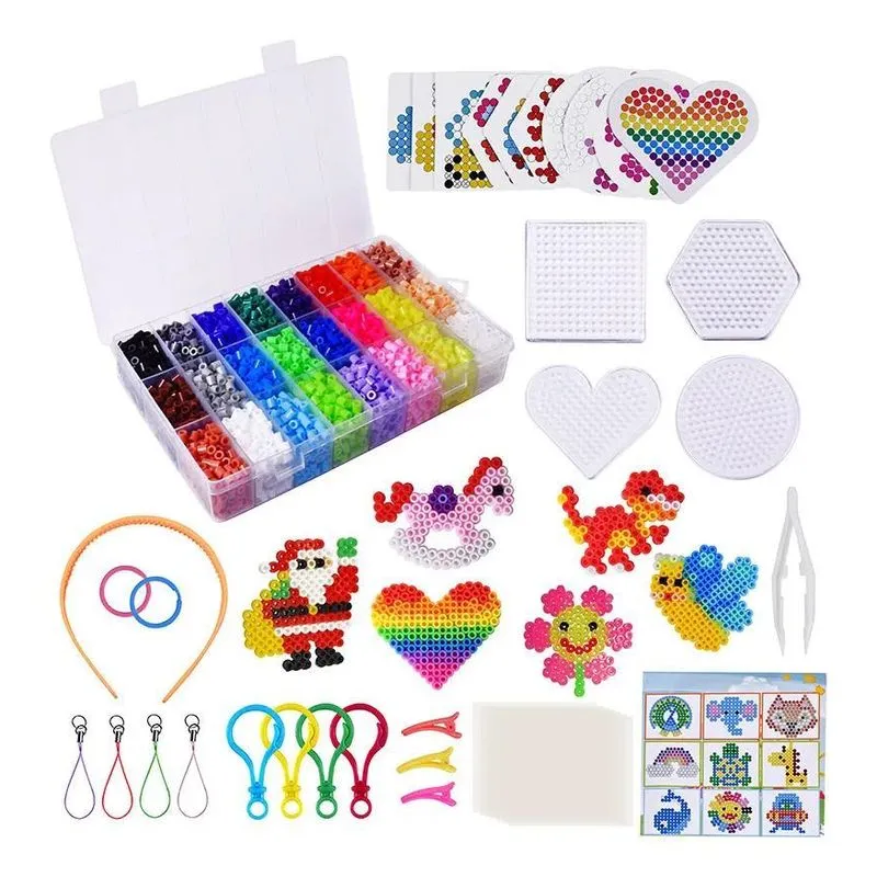 3x Conjunto De 6300 Peças Mini Hama Beads De 5 Mm Novo
