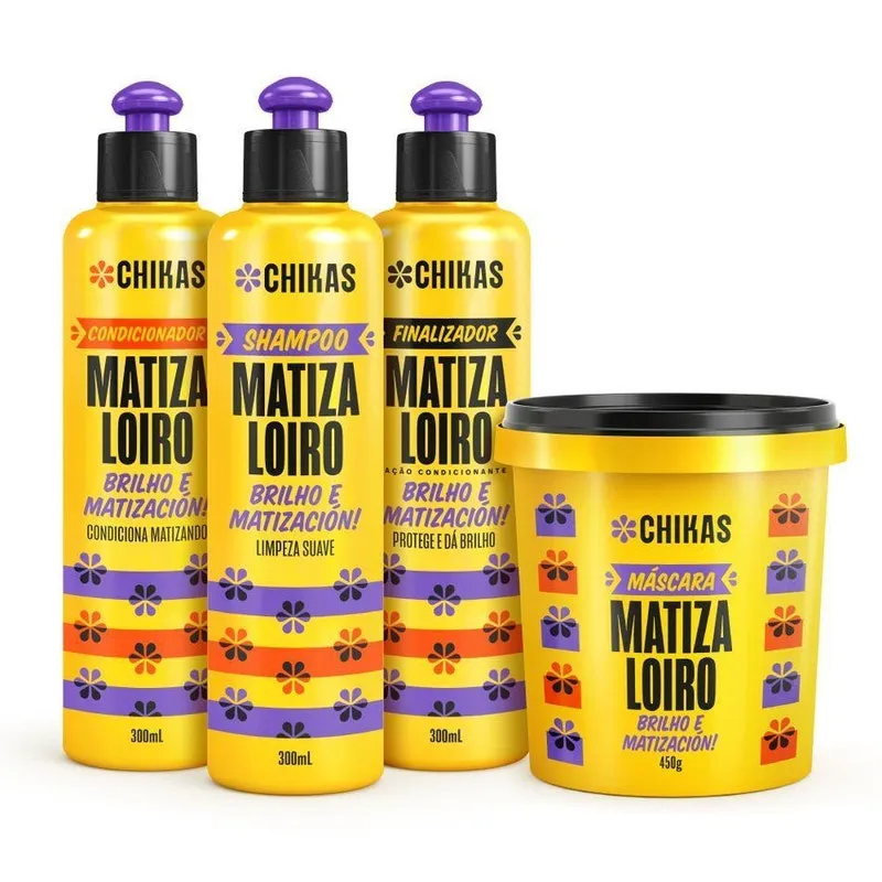 Kit Para Cabelos Loiros Matizador Matiza Chikas Oficial