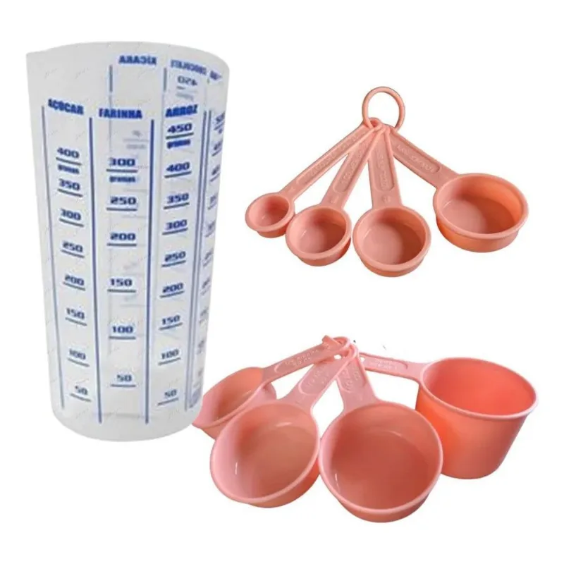 5x Medidores Copos Xícaras Colheres Cozinha Chef Receitas Ca