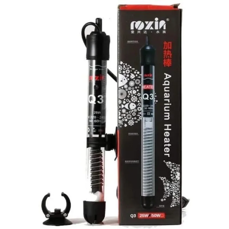 Aquecedor Com Termostato Integrado Roxin Ht1300 25w Aquarios