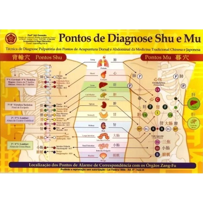 Mapa - Pontos De Diagnose Shu E Mu - Prof. Franco J Enomoto
