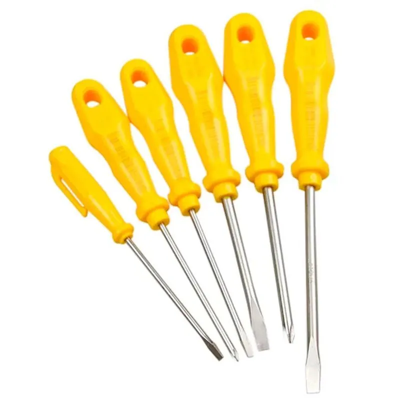 Kit Chaves De Fenda Amarela Com 6 Peças Tramontina