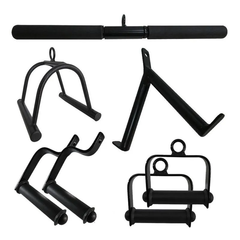 Puxador Musculação Kit Crossover Academia 7 Peças