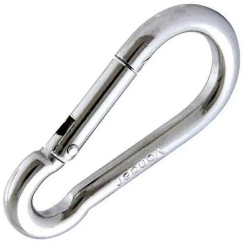 Mosquetão 6cm Profissional Suporta 120kg - 10 Unidades