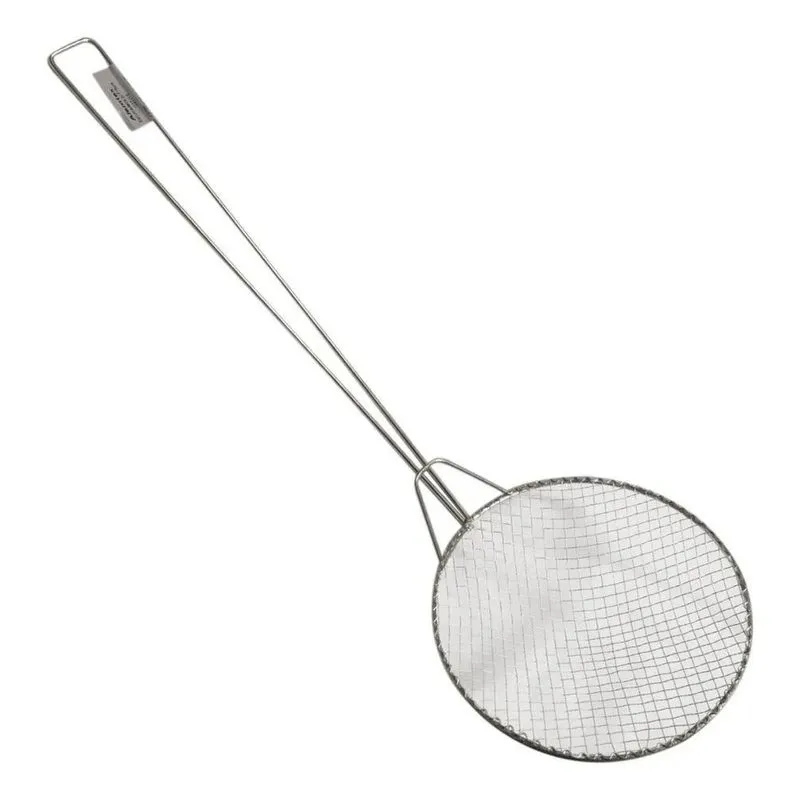 Escumadeira Fritura Arame Redonda 14cm Diâmetro Pastel Tacho