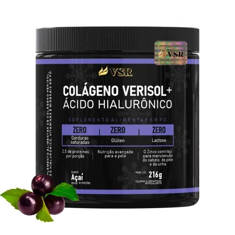 Açaí Colágeno+ácido Hialurônico 216g Vsr