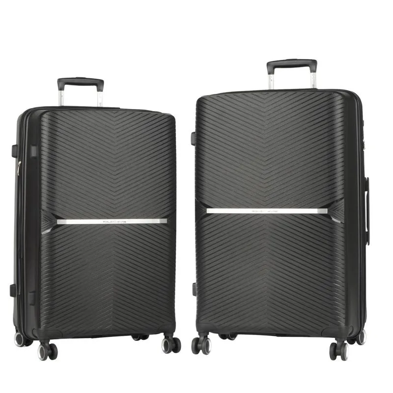 Kit 2 Malas Para Viagem Pm Polipropileno Expansiva Cadeado
