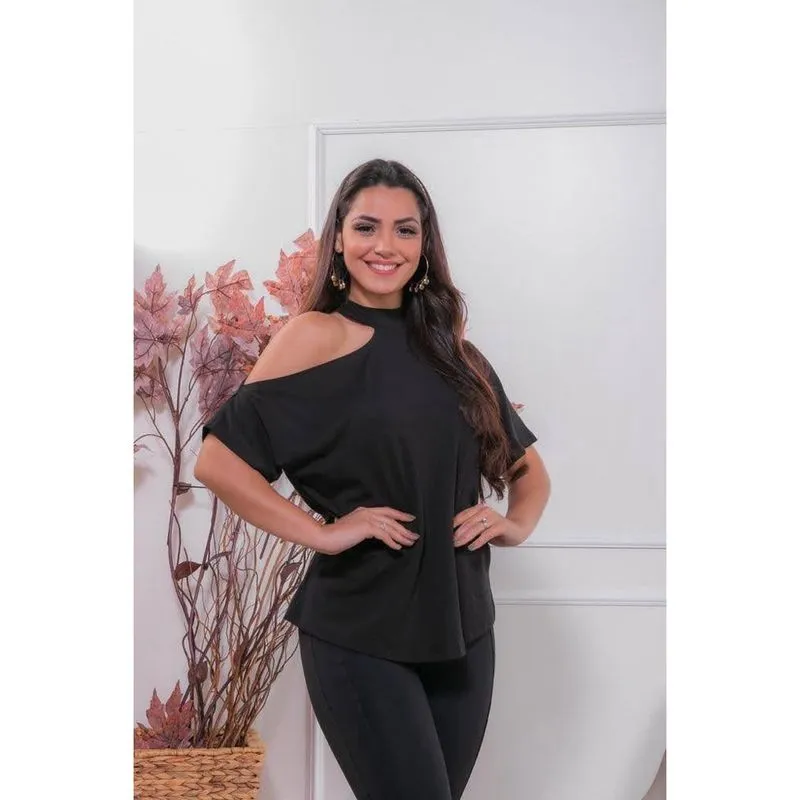Blusa Choquer Feminina Manga Curta