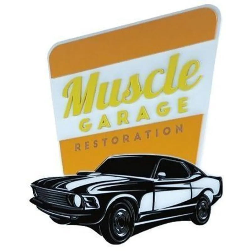 Quadro Decorativo Dmadero Muscle Garage Restoration 40x37cm