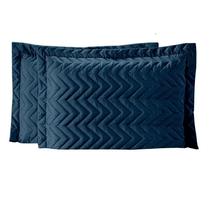 Porta Travesseiro Ultra Matelado 2 Peças - Azul