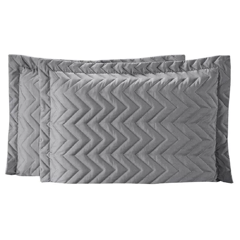 Porta Travesseiro Ultra Matelado 2 Peças - Cinza