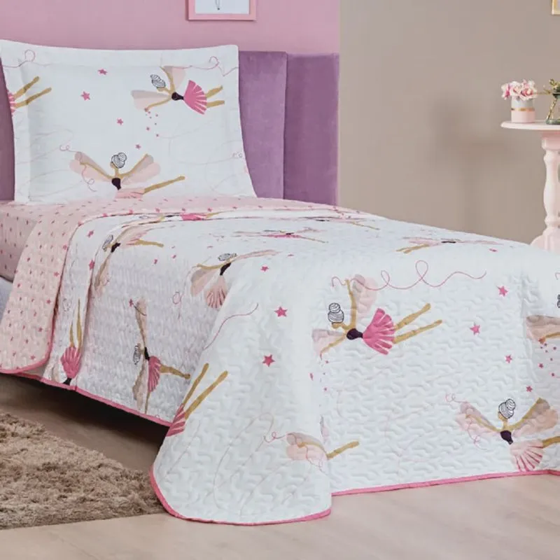Cobre Leito Solteiro Babel Kids Dupla face Microfibra 2 pç - Baila