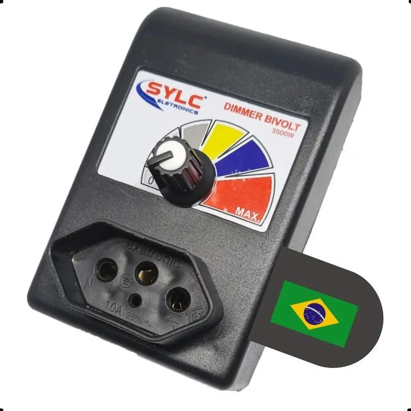 Dimmer 3500w Com Dissipador Bivolt, Controlador Eletrônico