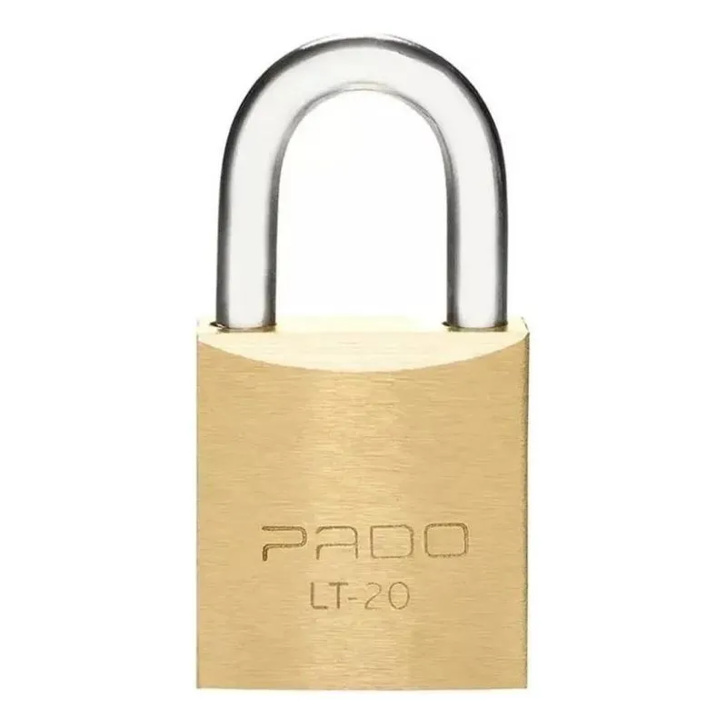Cadeado Pado Lt 20 Latão 2 Chaves - Malas Mochilas Armários