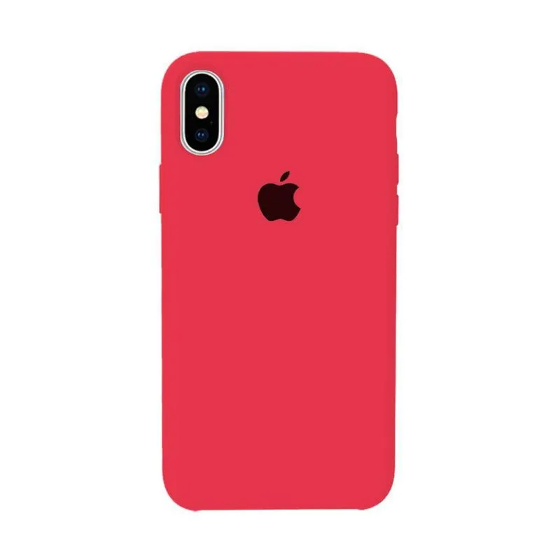 Capinha Iphone Xr Silicone Aveludada Case Macia - Rosa Neón