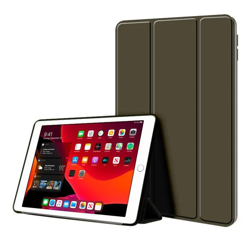 Capa Ipad Air 2013 Case Smart Macia Top + Película - Marrom
