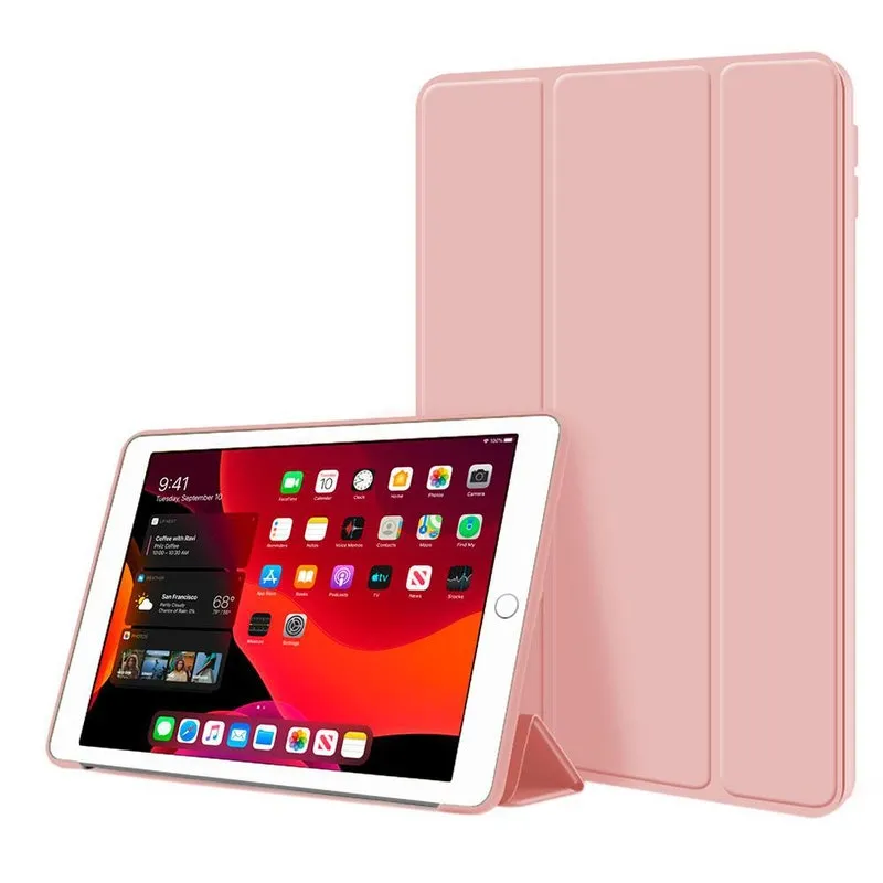 Capa Capinha Ipad 6 Aveludada Premium Smart Case Top - Rosê