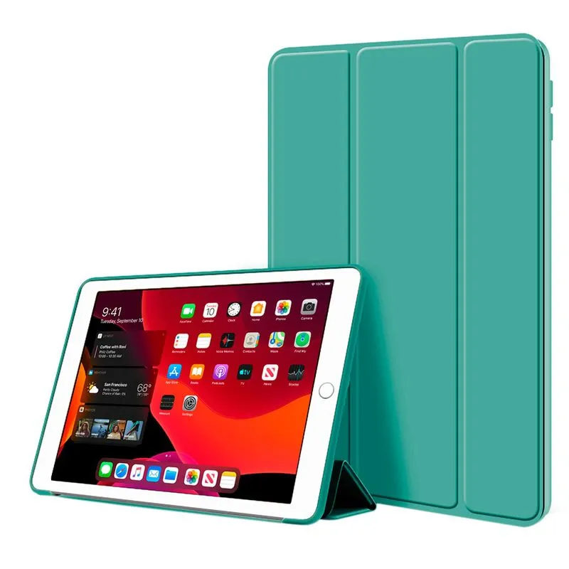 Capa Capinha Ipad 6 6ª Geração 2018 A1893 A1954 Tela 9.7 Smart Case Aveludada Acabamento Premium - Verde Militar