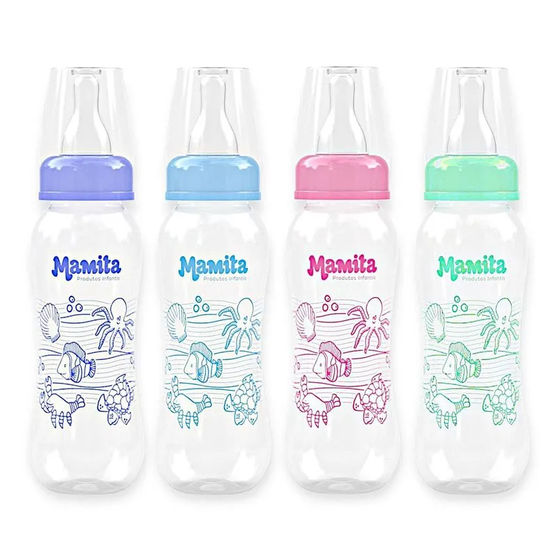 Kit Com 12 Mamadeiras Menino Menina Decorada 240ml