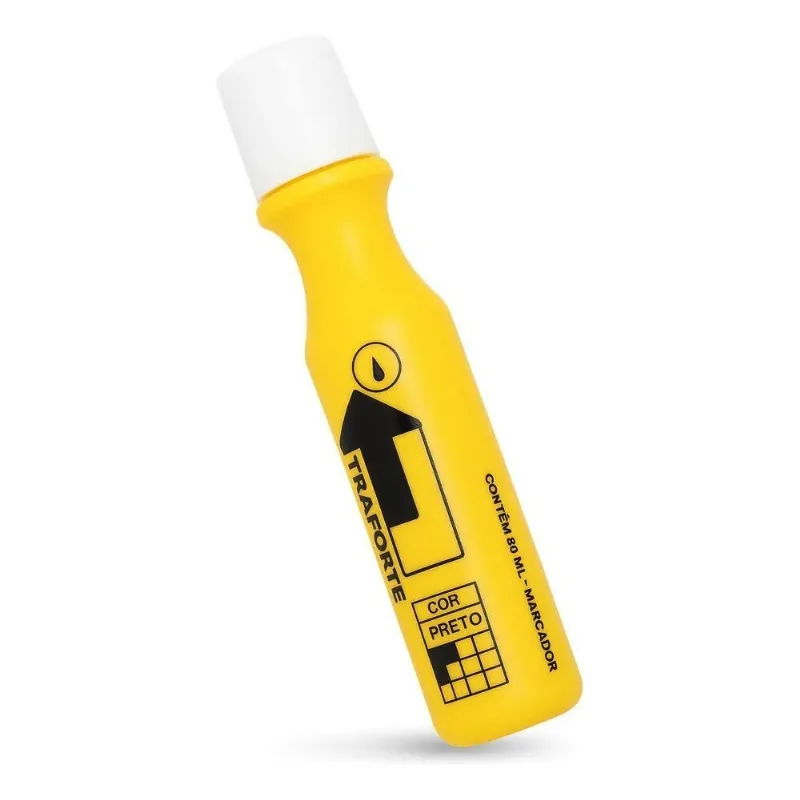 Marcador Industrial 60ml 3mm Amarelo Traço Forte Baden