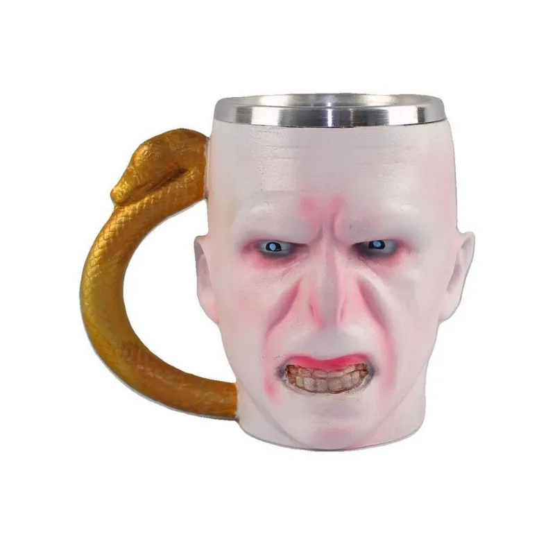 Caneca Resina Inox 3d Lord Voldemort Harry Potter Coleção