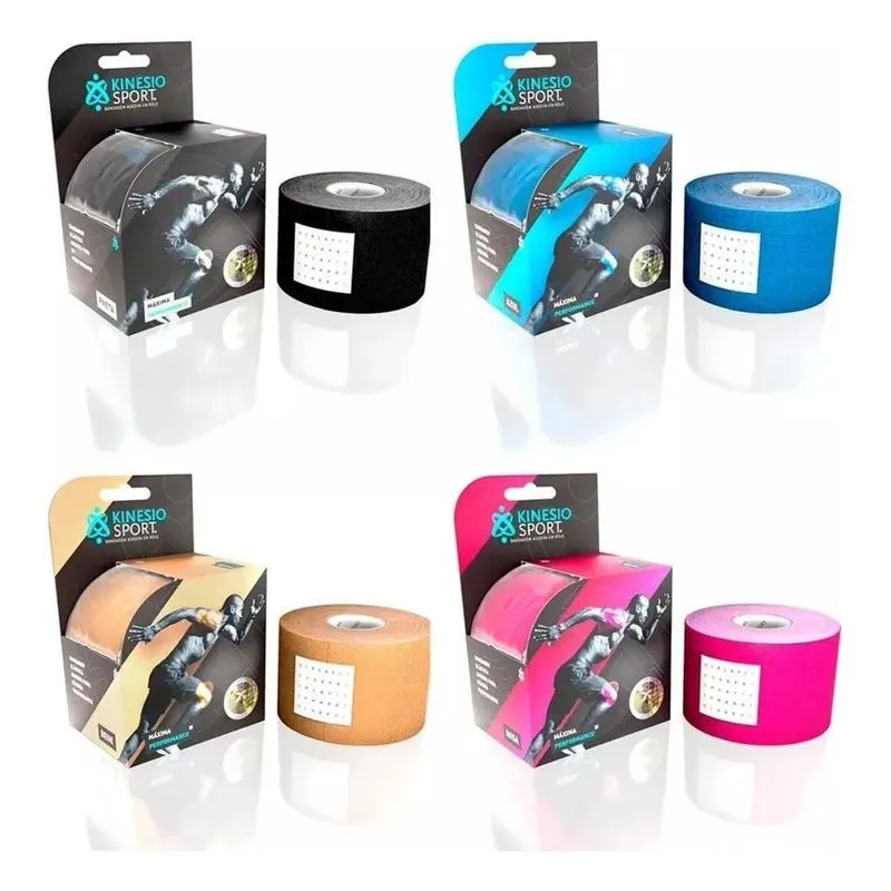 3x Fita Bandagem Elástica Adesiva Kinesiosport 5mx5cm Origin