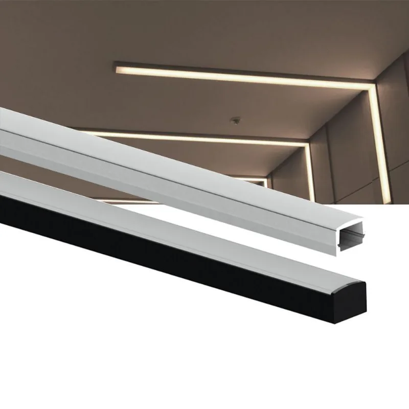 Perfil Para Fita De Led Sobrepor Taschibra Sope Kit 3 Metros Preto