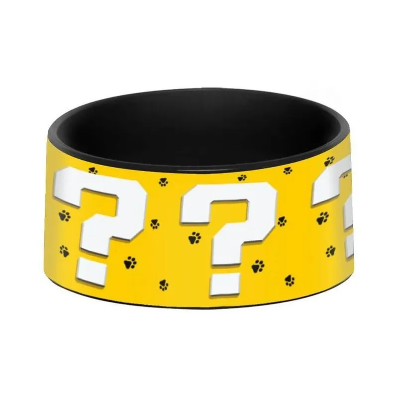 Pote Ração Comedouro Pet Interrogação Presente Criativo Geek
