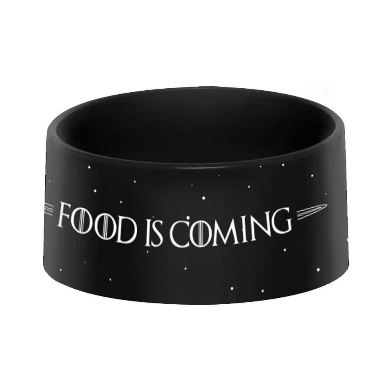 Comedouro Para Cães E Gatos, Beek Geek's Stuff, Modelo Food Is Coming, Preto