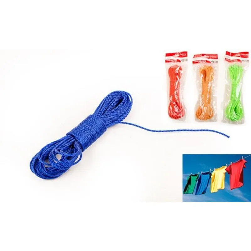 Kit 60m Corda Para Varal Teto Quintal Apto Polipropileno 4mm