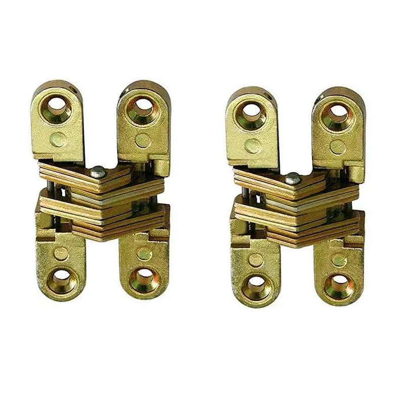 Kit 2 Peças Dobradiça Invisível Corpo Liga Para Porta 70mm