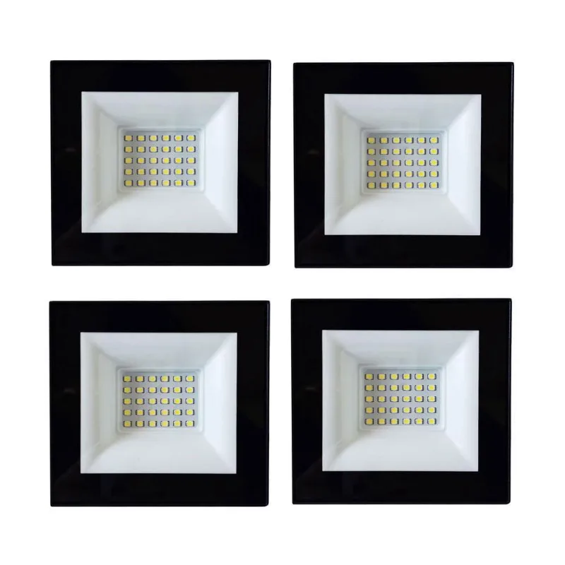 Kit 4 Peças Refletor Superled 50W Luz Branca 6000K Decorlux