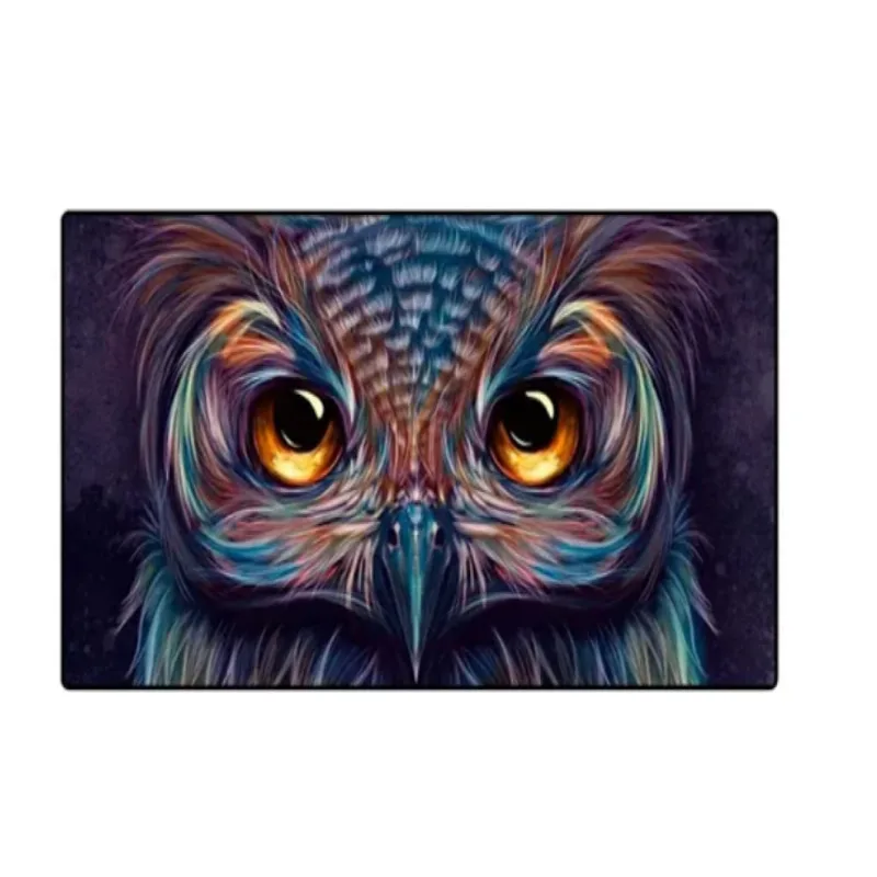 Mouse pad gamer speed grande 70x35CM coruja olhos famintos