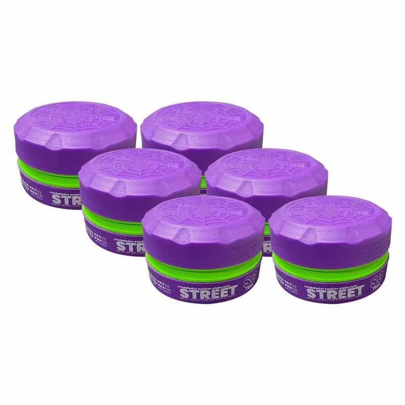 Kit 6x Pasta Para Cabelo Teia Street S3 150g Alfa Looks