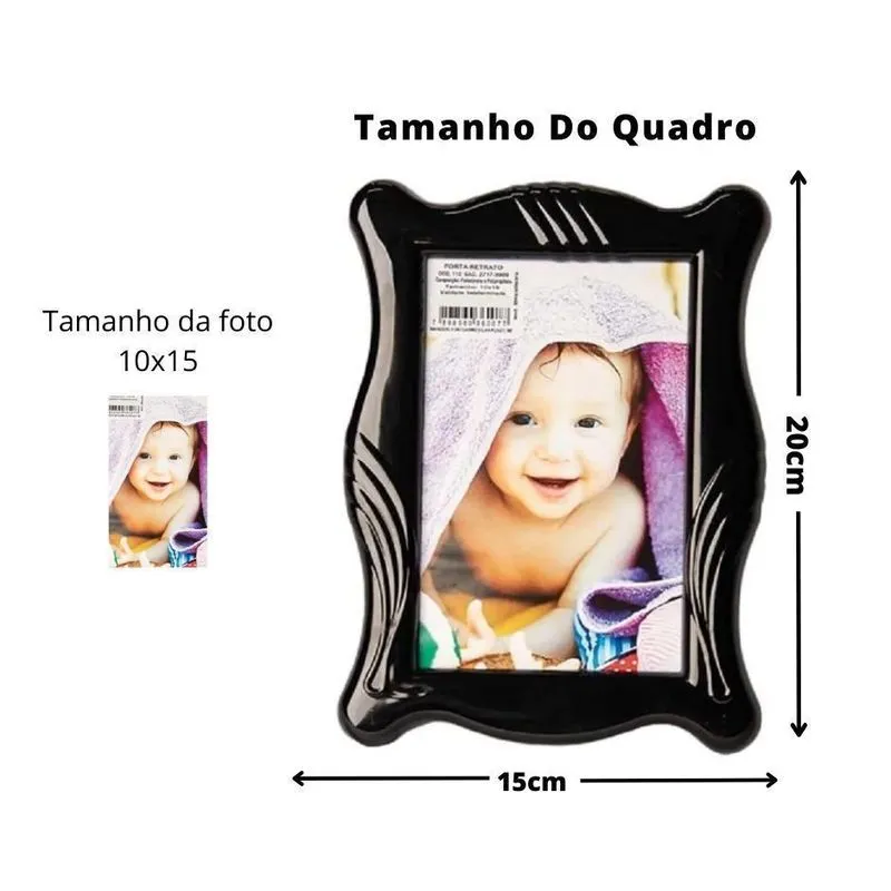Kit 20 Porta Retrato Plástico Lembrancinhas Festas E Eventos