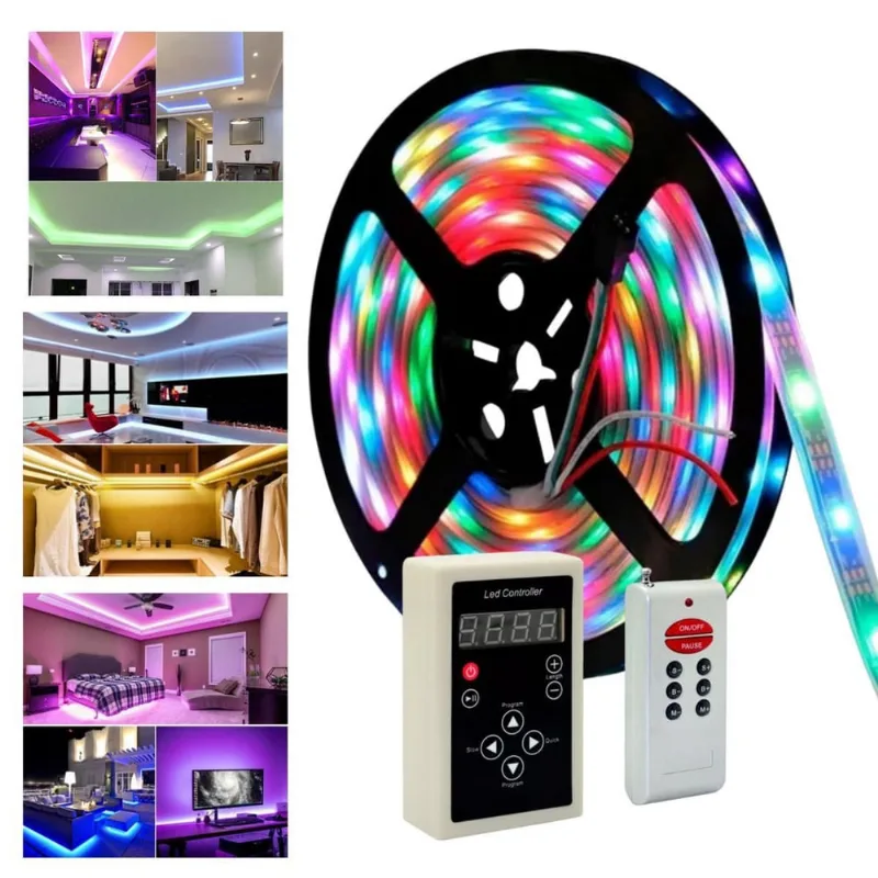 Fita Led Digital Mágica Rgb 6803 5M 328 Efeitos Capa