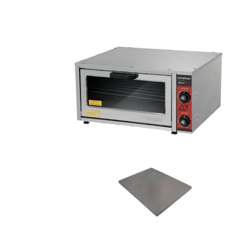 Forno De Pizza Elétrico Industrial Inox 41x41cm Metalmaq