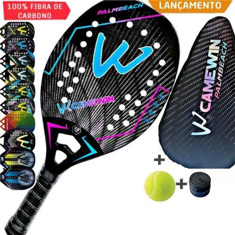 Raquete Beach Tennis Camewin 100% Carbono 3k Original