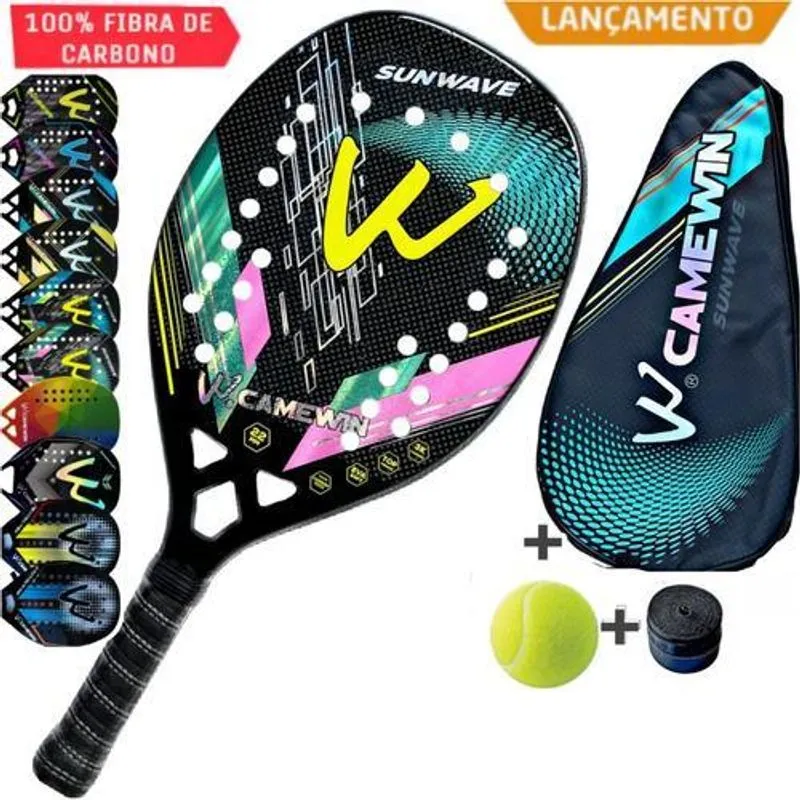 Raquete Beach Tennis Camewin 100% Carbono 3k Original