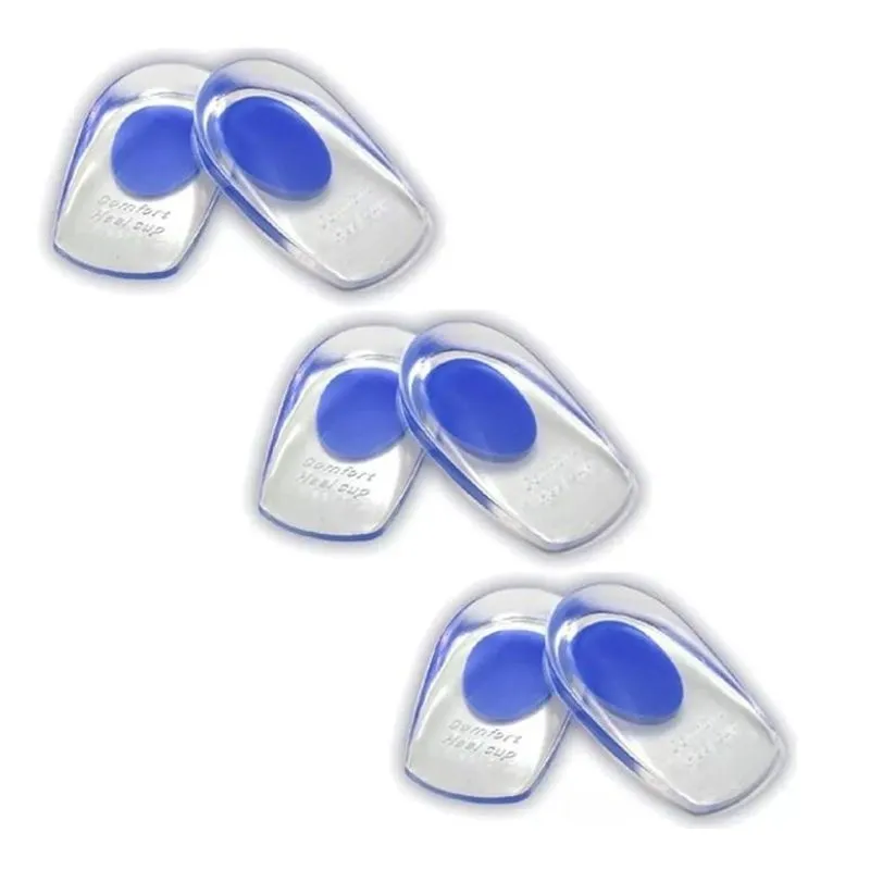 Palmilha Gel Ortopédica Calcanhar Esporão Kit 3 Pares