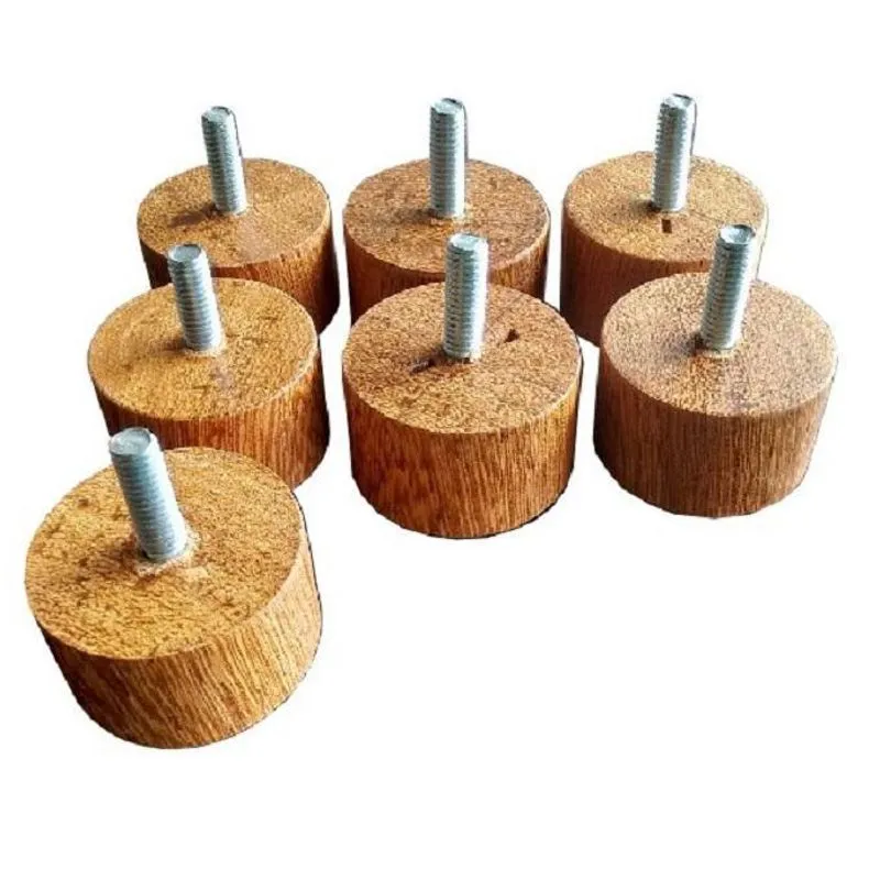 Pé Cama Box / Móveis Madeira De Lei 3cm 7 Peças Pequeno/mini