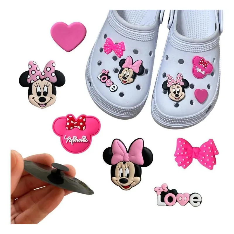 Kit 6 Pins Bottons Emborrachados Para Crocs - Disney