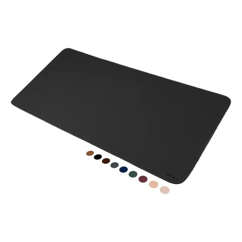 3x Mousepad Grande Preto 90x40 Deskpad Couro Antiderrapante
